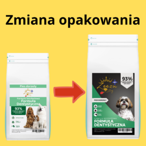 Hipoalergiczna bezzbożowa karma dwubiałkowa ZEEZU DOG VET Dental - Indyk z łososiem - Zdrowe zęby - wspomagająca higienę zębów i świeży oddech